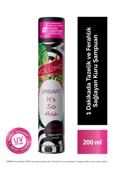 Urban Care Tropik Kokulu Hacimlendirici Kuru Şampuan - Vegan - +UV Korumalı - 200 ml