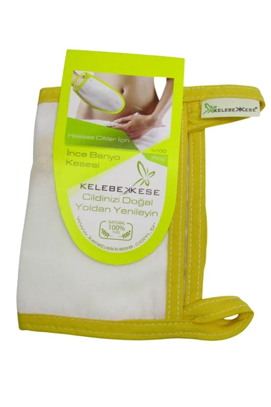 Kelebek Kese %100 Doğal Floş Scrub And Peel Ince Banyo Kesesi (hassas Ciltler Için)