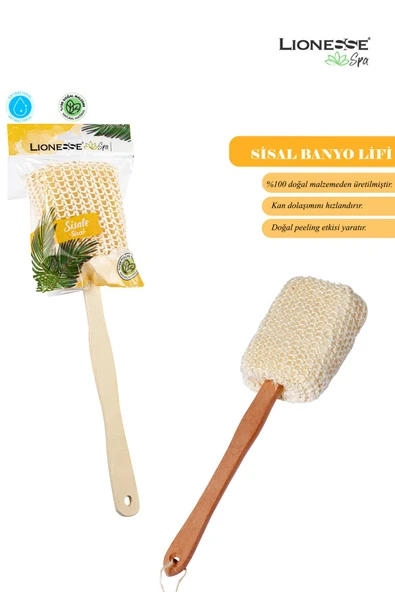 Lionesse Spa Sisal Saplı Banyo Lifi L-434