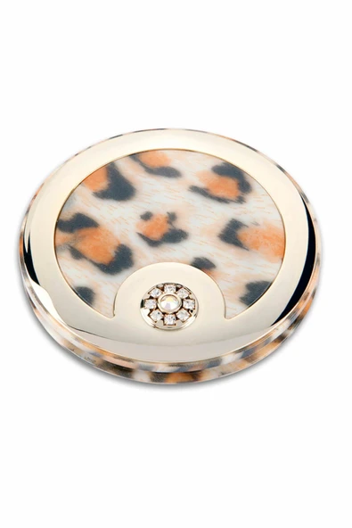 Lionesse Swarovski Taşlı Çanta Aynası Leopar 8697888020071 - 2