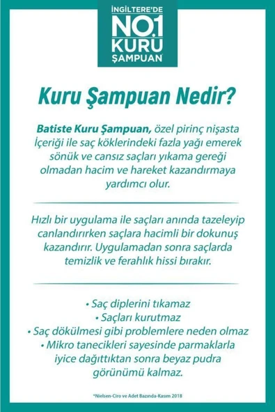 Batiste Fresh Kuru Şampuan - Fresh Dry Shampoo 200ml - 3