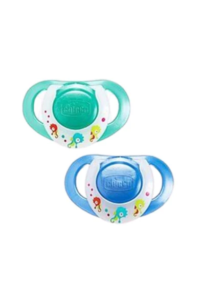 Chicco Physioring Kaucuk Emzik Mavi 4 Ay+ Ikili ürün görseli