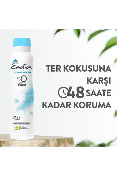 Emotion Ocean Fresh Kadın Deodorant 150ml - Resim 4