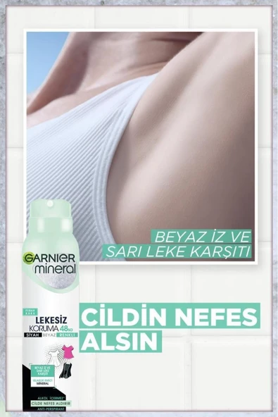 Garnier Mineral Lekesiz Koruma Ferah Koku Sprey Deodorant - 2