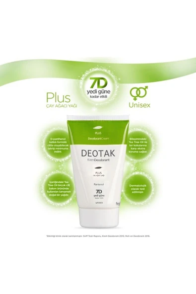 Deotak Krem Deodorant Plus Çay Ağacı Yağı 35 ml - 4