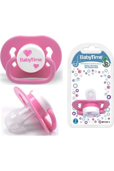 Babytime Baby Time Silikon Kiraz Uçlu Mat Gövdeli Emzik N.1