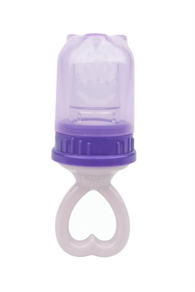 mycey Silikon Meyve Sebze Emziği Mor - Resim 2