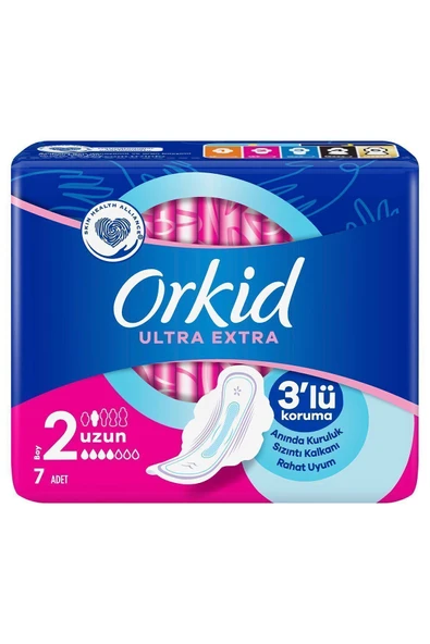 Orkid Ultra Extra Hijyenik Ped Uzun Tekli Paket 7 Ped - 3
