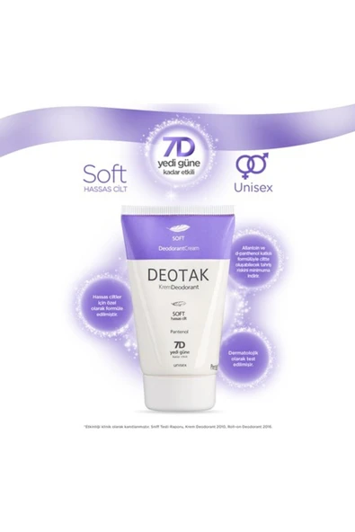 Deotak Krem Deodorant Soft Hassas Ciltler İçin 35 ml - Resim 4