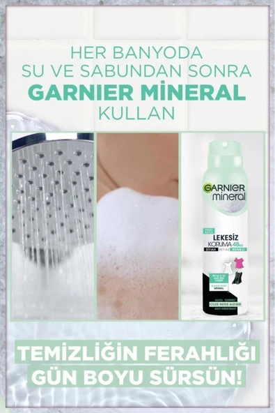 Garnier Mineral Lekesiz Koruma Ferah Koku Sprey Deodorant - 3