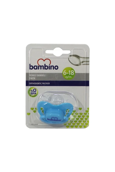 Bambino Renkli Damaklı Emzik 6-18 Ay - Pembe