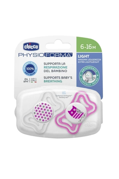Chicco Physio Light Silikon Emzik 6-16 Ay 2li - 2