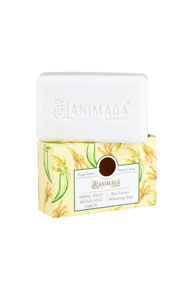 Hanımağa Akdeniz Pirinç Özlü Beyazlatıcı Sabun 100 Gr,pirinç - Resim 4