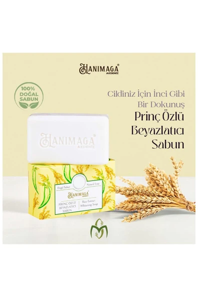 Hanımağa Akdeniz Pirinç Özlü Beyazlatıcı Sabun 100 Gr,pirinç