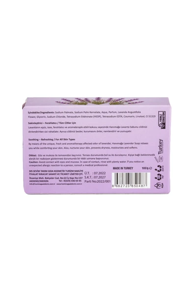 Hanımağa Akdeniz Lavanta Sabunu 100 Gr,lavanta - Resim 3