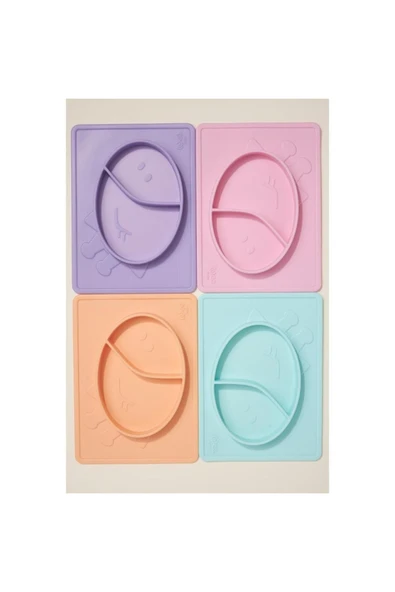 Wee Baby Mama Tabağı Silikon Prime Mor - Resim 3