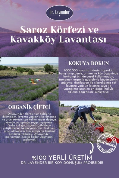 Dr. Lavender Gallipoli Lavender Doğal Bitkisel Sakura Çiçeği Bebek Kolonyası 100 ml - 3