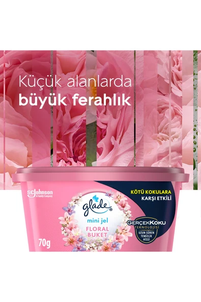 Glade Mini Jel, Floral Buket, 70 g - 4