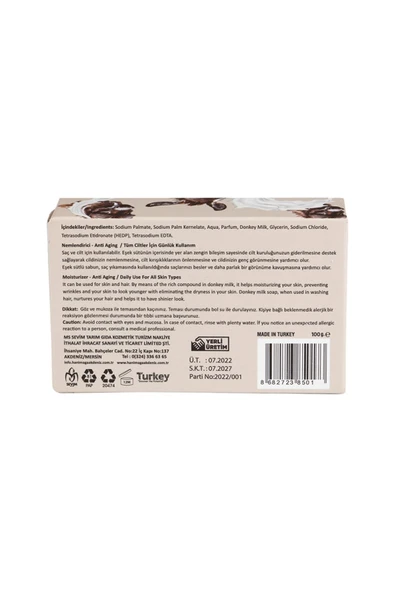 Hanımağa Akdeniz Eşek Sütü Sabunu 100 Gr,eşeksütü - 3