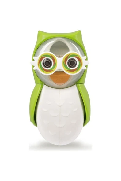 Flipper Diş Fırçası Saklama Kabı Baykuş Figürlü - Yeşil - 4
