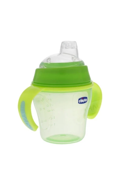 Chicco Damla Akıtmaz Alıştırma Bardağı +6ay - Yeşil - Resim 2