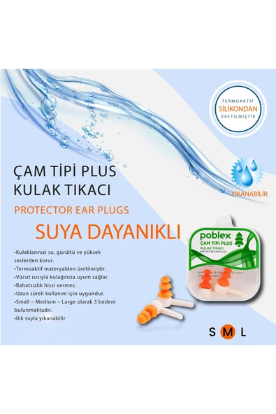 Poblex Çam Tipi Plus Medium Kulak Tıkacı - 3