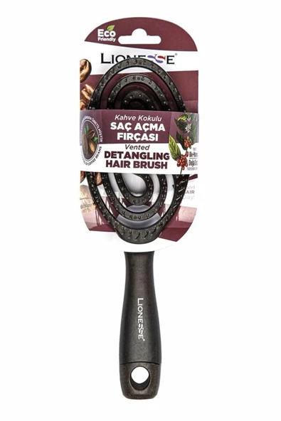 Lionesse Organik Saç Açma Fırçası (KAHVE ÇEKİRDEĞİ) 8816 - 2