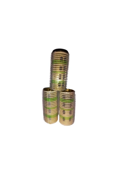 Esterella Yapışkan 8246 Küçük Boy Metal Gövdeli 6 Lı Bigudi ( 2.5x6 Cm) Sarı