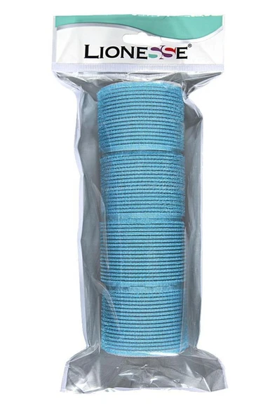 Lionesse Bigudi 1115 Süngerli Mavi 4'lü Paket 2 Adet - Resim 2