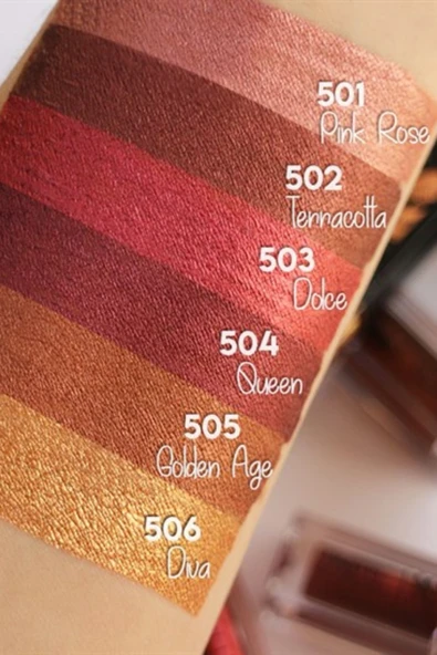 Pastel Matte Metallic Liquid Lipstick - Mat Metalik Ruj 504 Queen - Resim 2