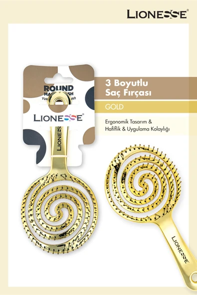 Lionesse Maze Brush Gold