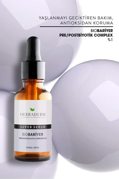 Herbaderm Aydınlatıcı, Onarıcı, Yenileyici Pre/postbiyotik Super Serum - 4