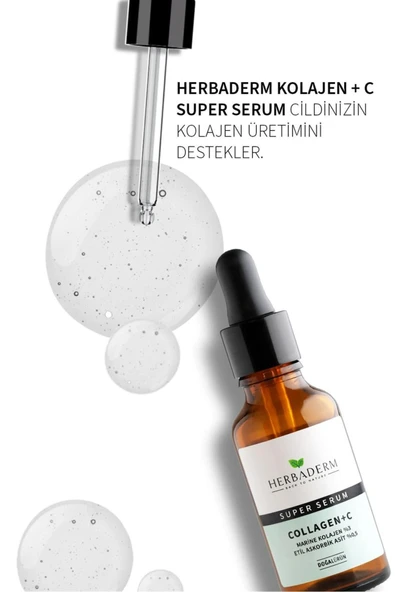 Herbaderm Süper Serum (collagen+ C Marine Kolajen %3+ 3-o-etil Askorbik Asit % 0,5) - 3