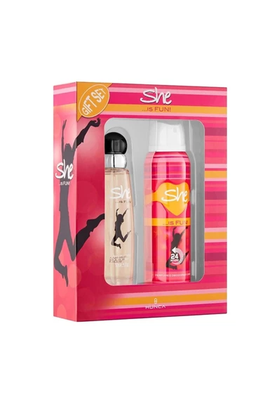 She Kofre Kadın Parfüm 50 ml Deodorant 150 ml Fun