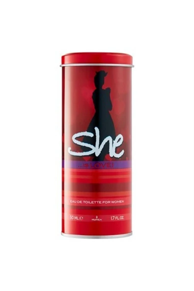 She Women Edt Love 50 ml - Resim 2