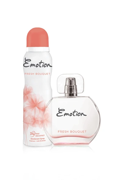 Emotion Fresh Bouqet Edt 50 ml ve  Deodorant Kadın Parfüm Seti 150 ml - Resim 2