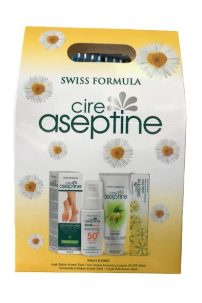 CIRE ASEPTINE 4'lü Nemlendirme Ve 50 Spf Koruma Paketi ürün görseli