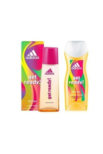adidas Get Ready Edt 75 ml Kadın Parfüm + Duş Jeli 3607343564540