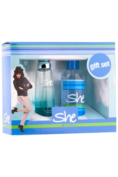 She Cool Set 50 Ml Edt + 150 Ml Body Mist