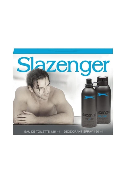 Slazenger Active Sport Mavi 125 Ml Erkek Parfüm + 150 Ml Deodorant Set