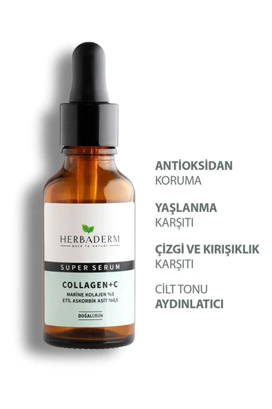 Herbaderm Süper Serum (collagen+ C Marine Kolajen %3+ 3-o-etil Askorbik Asit % 0,5) - 4
