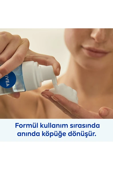 NIVEA Yüz Yıkama Köpüğü Canlandırıcı Lotus Çiçeği İçeren Yüz Temizleyici 150ml Normal Cilt - Resim 2