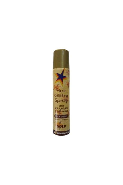 Gold Glitter Renkli Saç Spreyi Gold 75 Ml