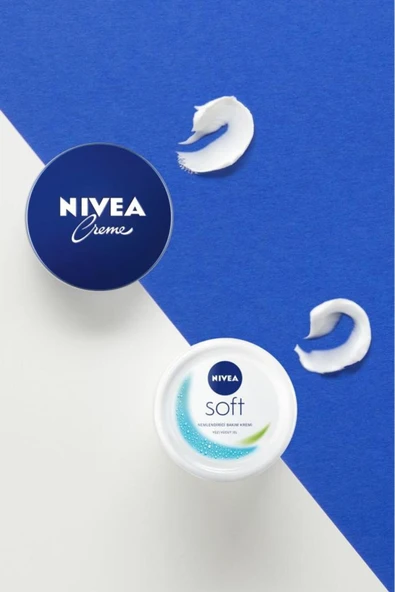 NIVEA Soft Krem 100ml,nemlendirici Bakım Kremi, Yüz, Vücut, El, Jojoba Yağı Ve E Vitamini,tüm Cilt Tipleri - Resim 2