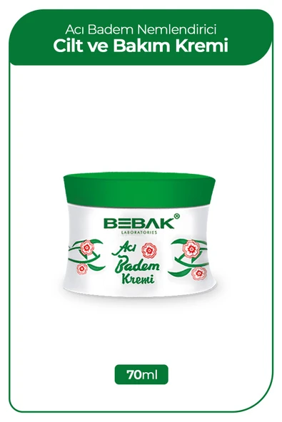 Bebak Acı Badem Kremi Kavanoz 70 ml 8690841010034 ürün görseli