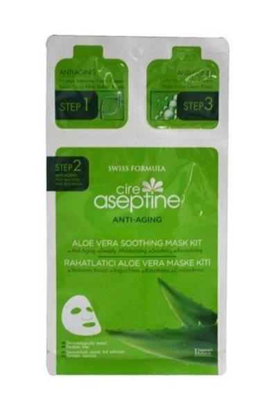 CIRE ASEPTINE Marka: Cire Aseptine Anti Aging Rahatlatıcı Aloe Vera Yüz Maskesi 8681410000389 Kateg - 3