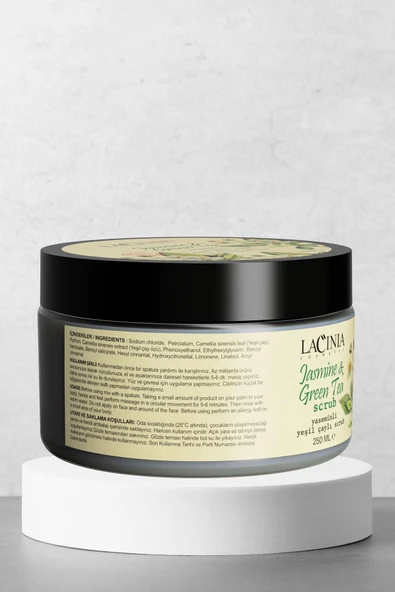 Lacinia Yasemin Yeşil Çaylı Scrub Peeling 250 ml. - 3