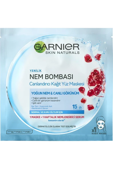 Garnier Nem Bombası Canlandırıcı Kağıt Maske 28 gr - 2
