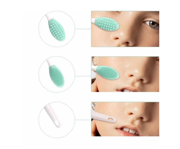 Ocean Ocean Burun Siyah Nokta Cilt Ve Yüz Temizleyici Temizleme Fırçası Dudak Peeling Fırça - Yeşil - 2