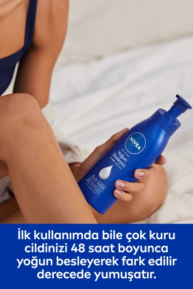 NIVEA Besleyici Vücut Sütü 400ml, Kuru Ve Çok Kuru Ciltler, 48 Saat Nemlendirici, E Vitamini, Badem Yağı - 2